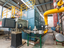 20噸SZS冷凝式燃氣蒸汽鍋爐現場